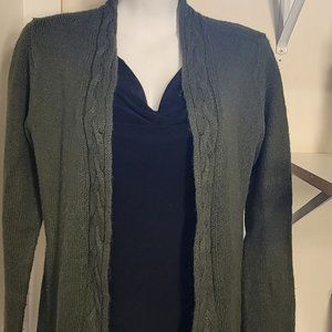 Forest green cardigan
